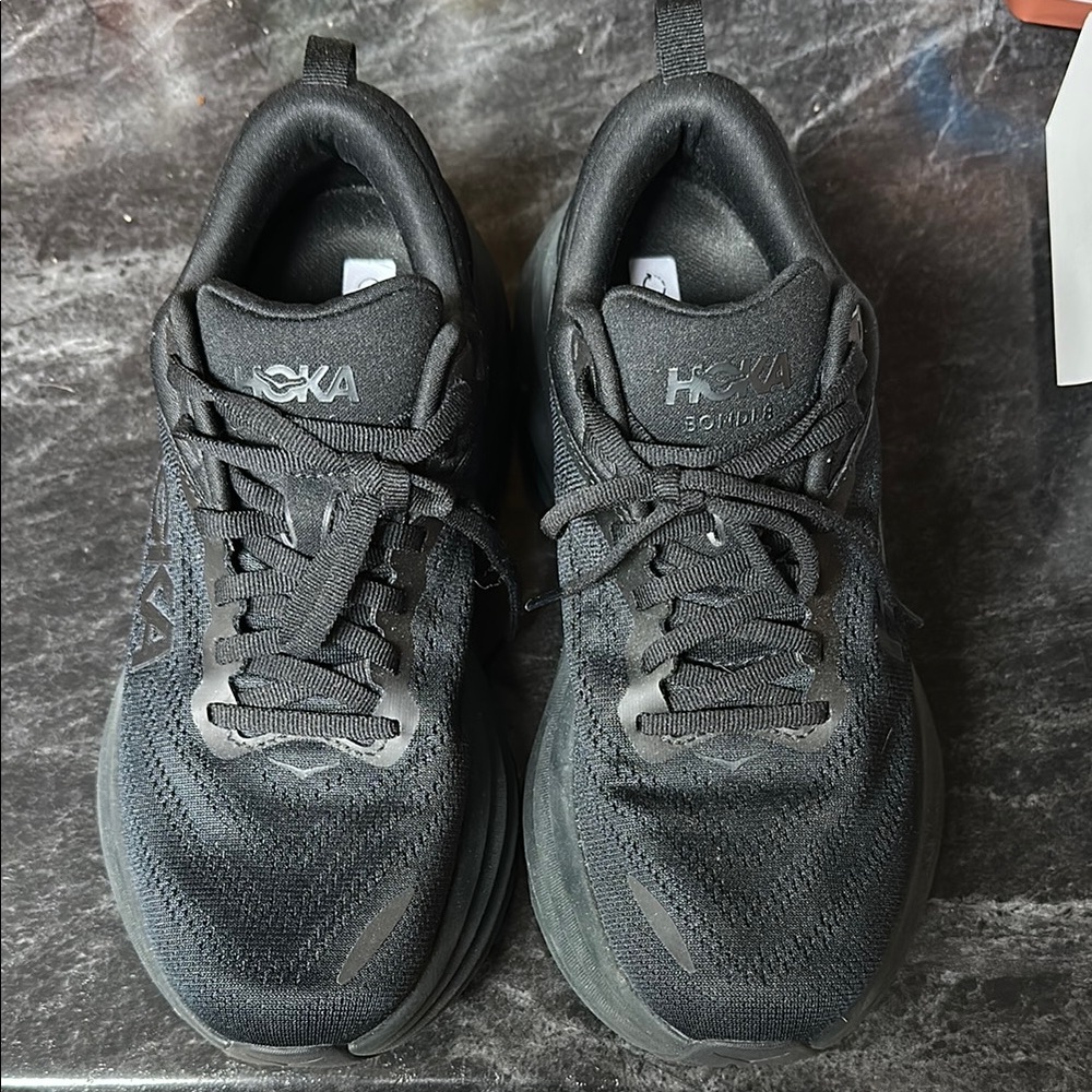 Hoka Women’s Bondi Black Athletic Shoes